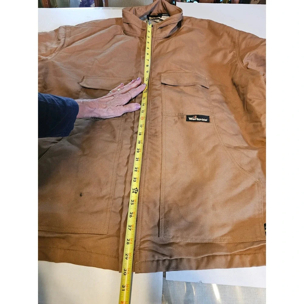 Workrite FR Flame Resistant Canvas Field Jacket Brown Duck Work Coat Mens 3XL
